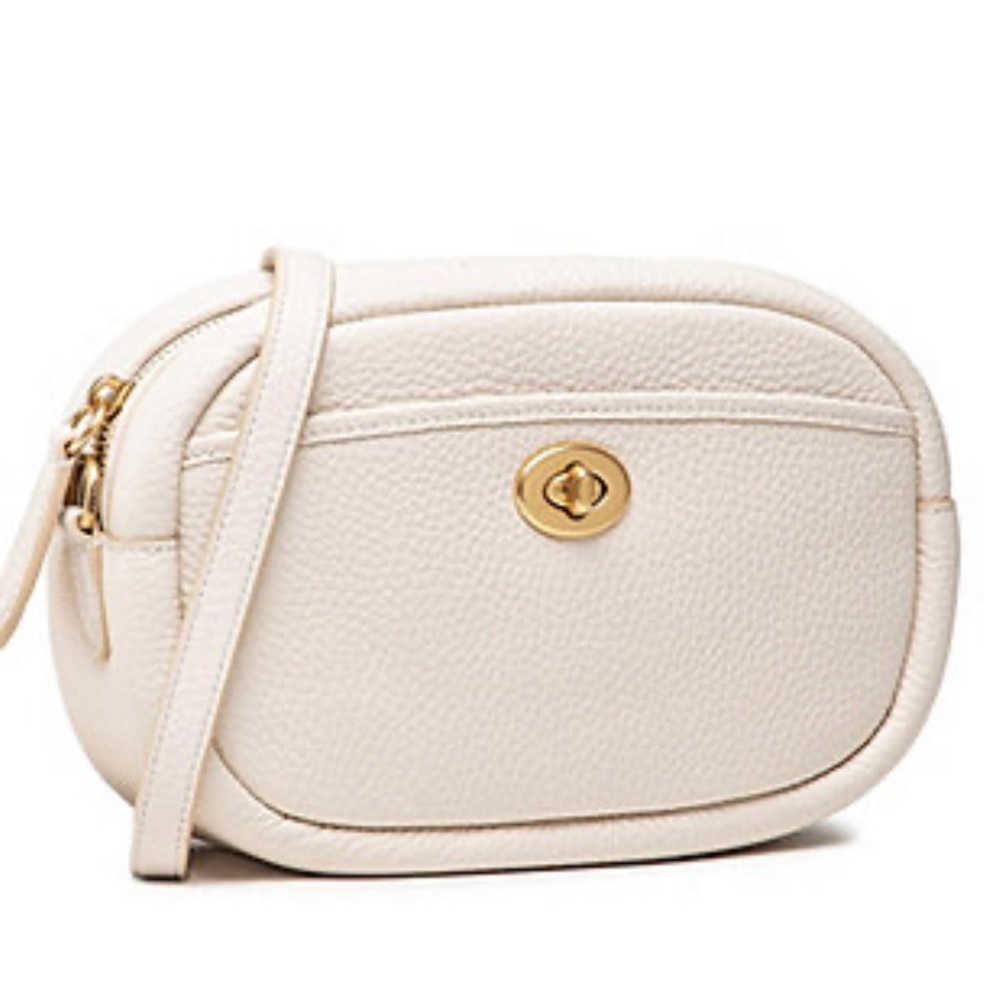 ‼️ONLY ONE LEFT‼️Authentic Coach “ Camera bag “ white summer purse